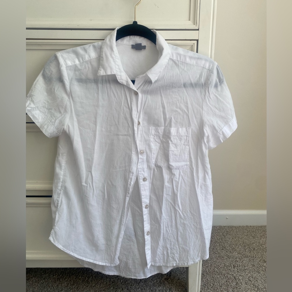 Aerie White button up shirt